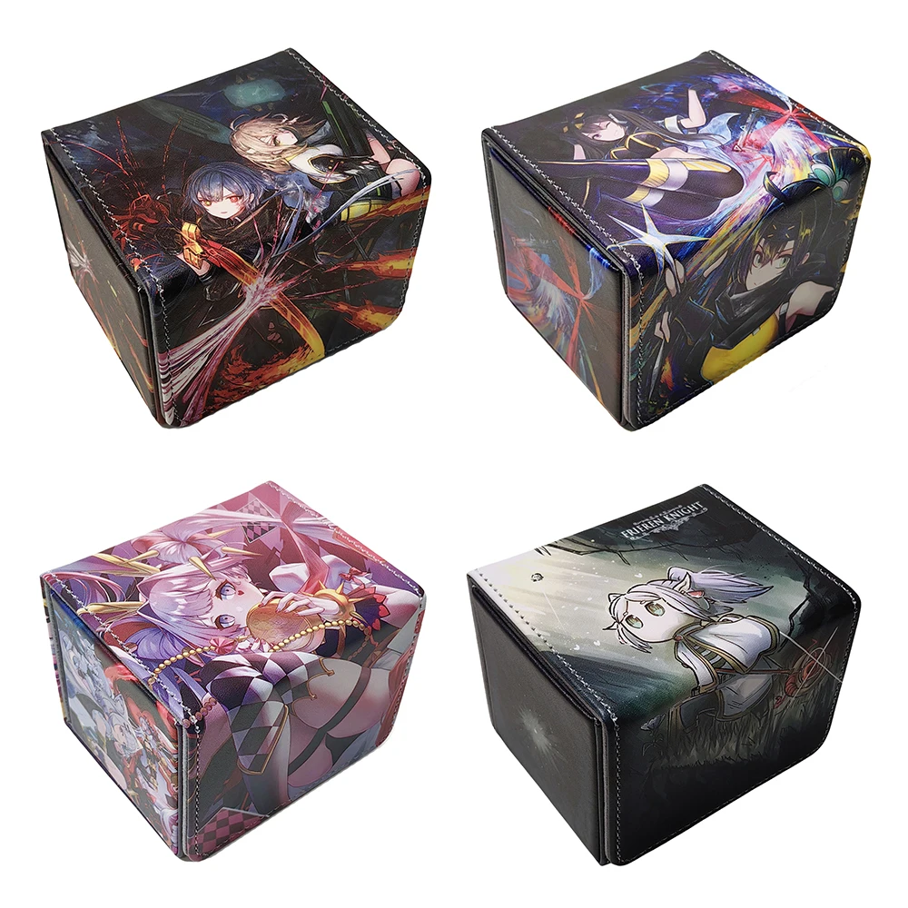 Anime Yu Gi Oh Game TCG OCG Card Leather Storage Box PU Material The White Forest Floowandereeze ACE Centur-Ion Collection Gifts