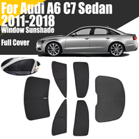 Custom Full Cover Car Window Sunshade For Audi A6 C7 Sedan 2011 - 2018 Privacy Blind Curtain Front Windshield 2015 2016 2017