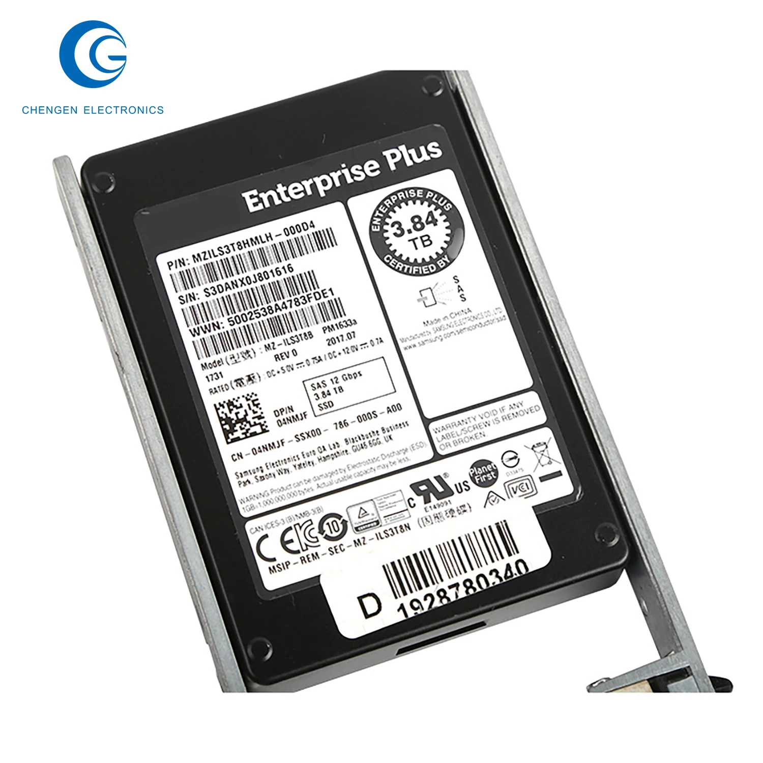 Compellent 04Nmjf/Mzils3T8Hmlh-000D4 3.84Tb Read Intensive Tlc Sas 12Gbps 2.5Inch Ssd