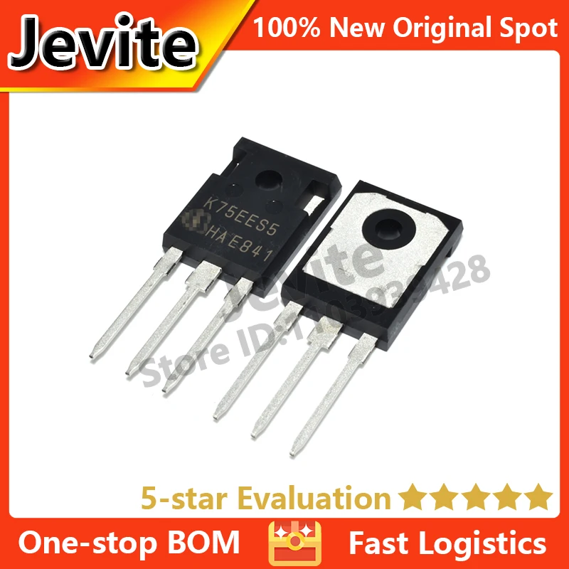 

Jevite 100% New Original electronics Controller IKW75N65ES5 K75EES5 650V 75A TO-247 Triode IGBT Transistor