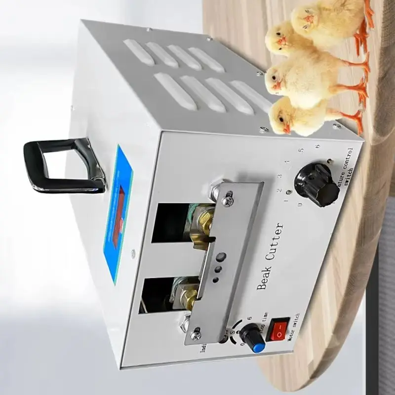 With digital counter, adjustable temperature 600–900℃, AC 220V automatic chick beak trimmer/portable electric beak trimmer