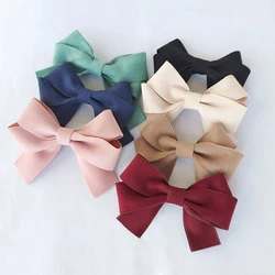 Kids1-10 Year Bowtie Fashion Wedding Party Formal Satin Gift Wine red Black Multicolor Adjust Neck Bow Tie Clip-On Baby Birthday