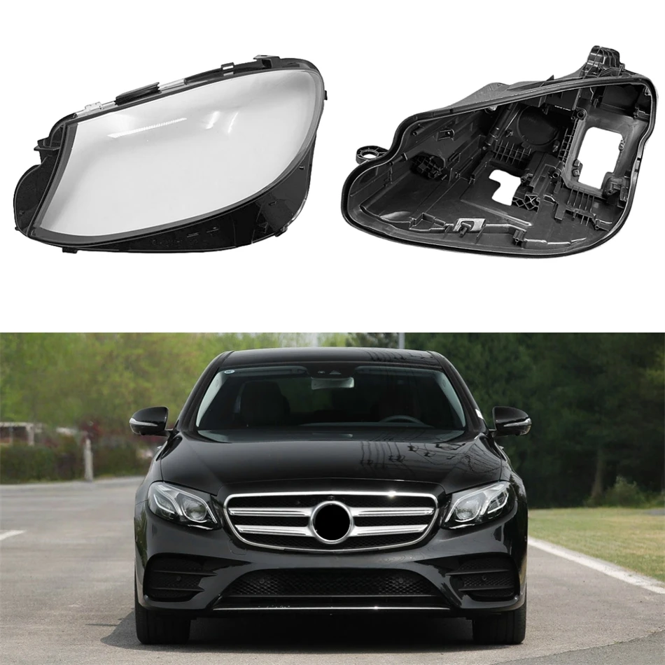 

Для Mercedes Benz E Class W213 2016 2017 2018 2019 2020 E200L E300L E320L Статины Автомобили База фары Корпус фары Стекло основания