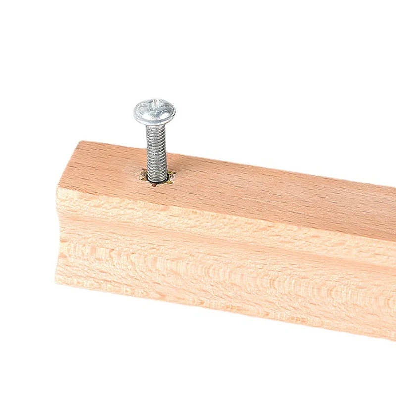 Rubberwood Drawer Pulls Knobs for Kitchen Cabinets Dresser Furniture Hole Spacing Options Available (64 96 128 192 224mm)