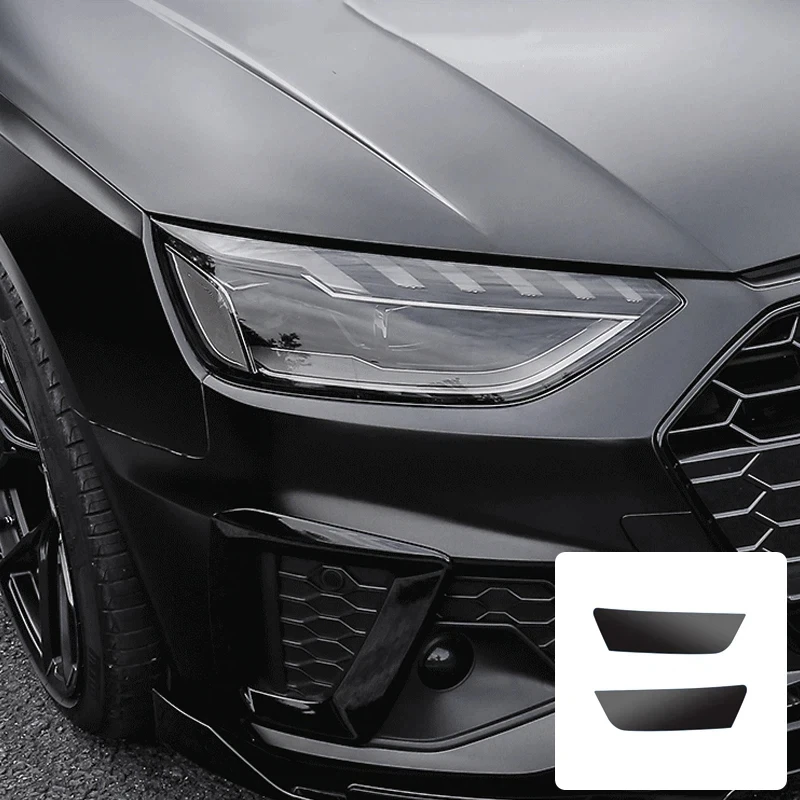 For Audi A3 A4 A5 A6 A7 A8 Q3 Q5 Q7 S3 S4 S5 Light Black Car Tint Lighthouse Tail Light Headlights Fog Vinyl Sticker
