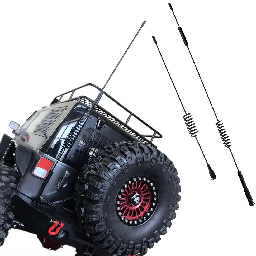 

1 10 Scale RC Crawler 11.4inch and 6.3inch Metal Antenna,Accessories Decoration for -4 D90 Axial SCX10 90046