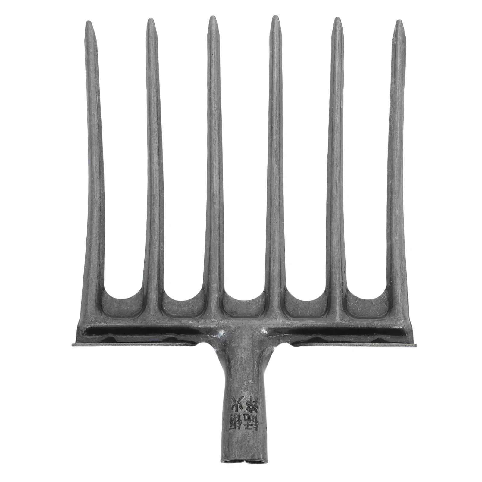 

1pc Steel Agricultural Fork Head Four-Tooth Plowing Tool For Soil Loosening Manure Rake Replacement Garden Farming Stable