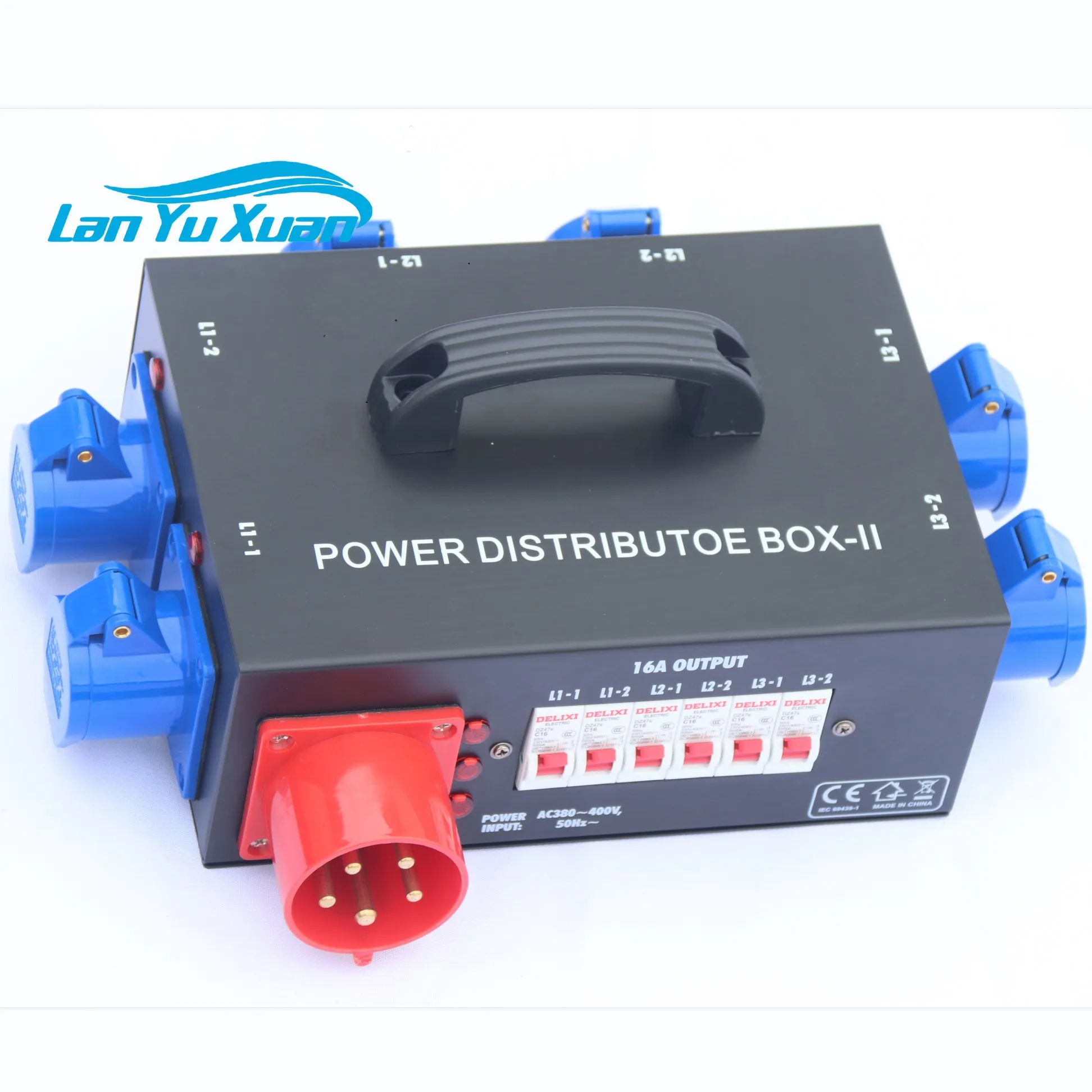 

Power Distribution Equipment 380V 32A 5Pin Input CEE Power Box for Stage Lighting