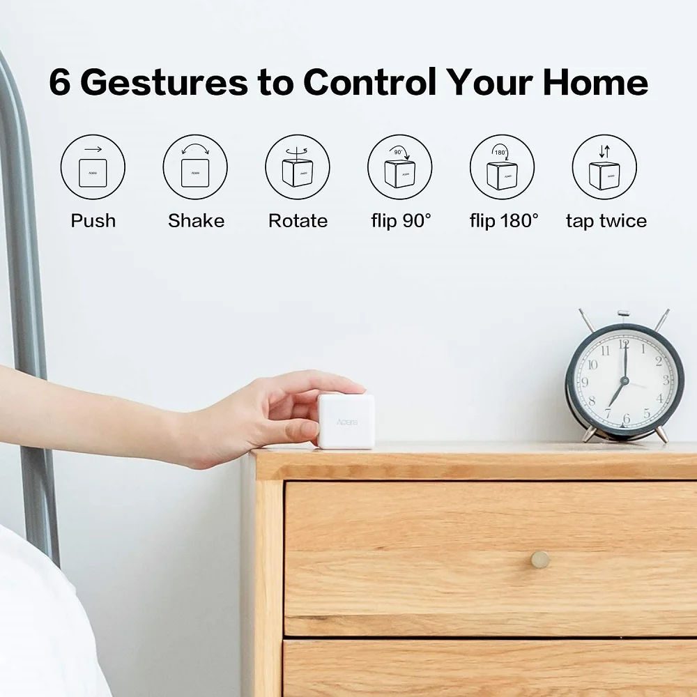 Aqara Magic Cube Smart Home Controller ZigBee Version 6 Actions Control For Smart Home Device Work With Xiaomi Mijia Mijia App