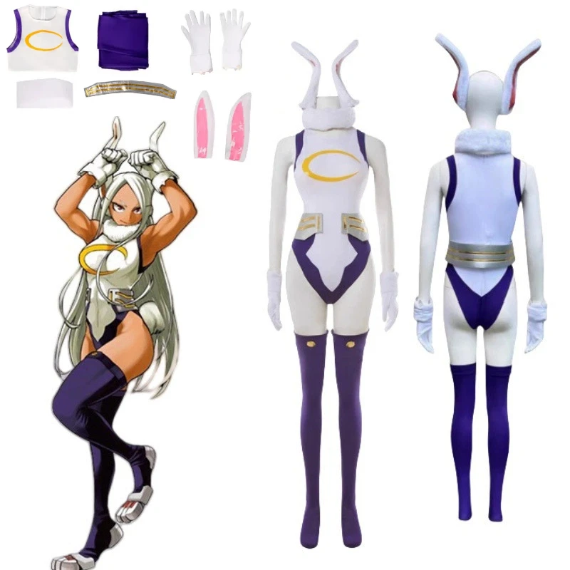 

Anime Togata Lemillion The Sexy Rabbit Hero Miruko Cosplay Costume Tight-fitting Suit Battle Suit Halloween Cosplay Costumes