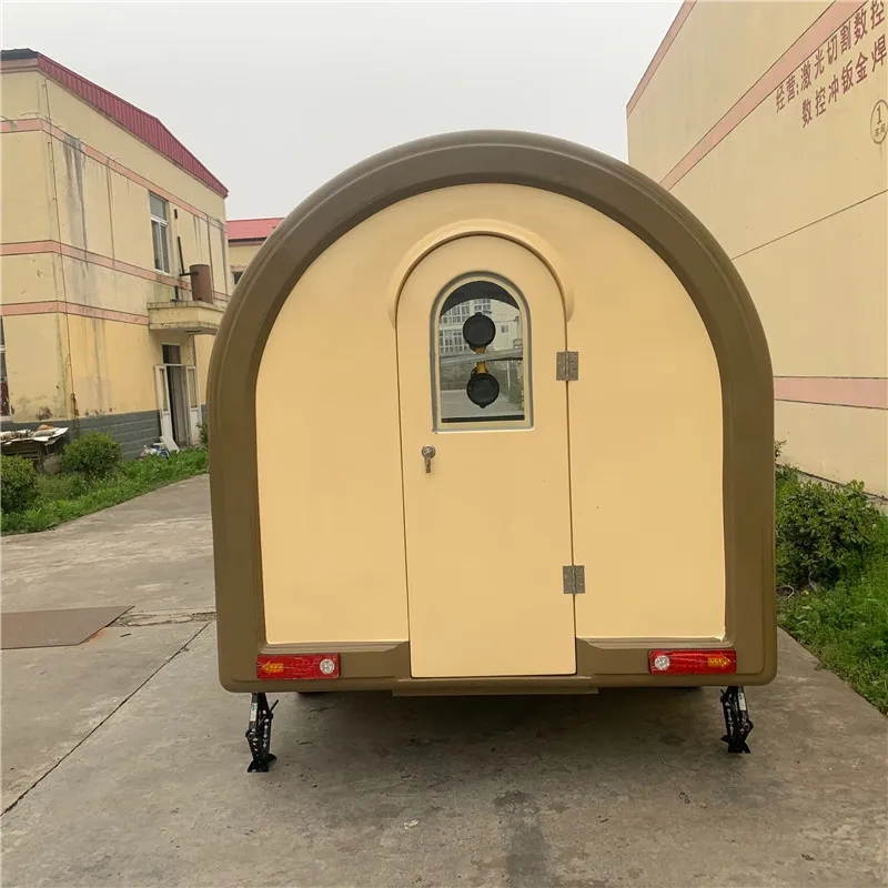 Furgoneta móvel para comida, 2.5m de comprimento, trailer, caminhão de comida rápida, cachorro-quente, bolha, chá, quiosque, sorvete, carrinho de comida para venda