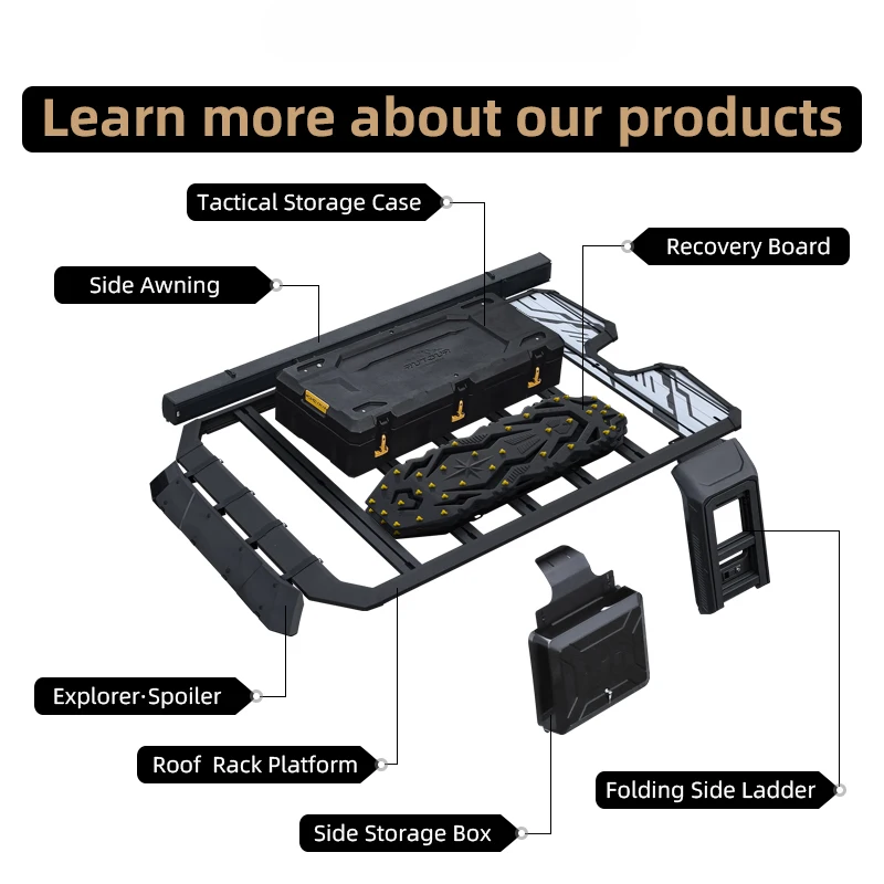 Explorer-Roof Rack Platform for DENZA-B8 Universal Aluminum Alloy Car Roof Luggage Car Roof Rack