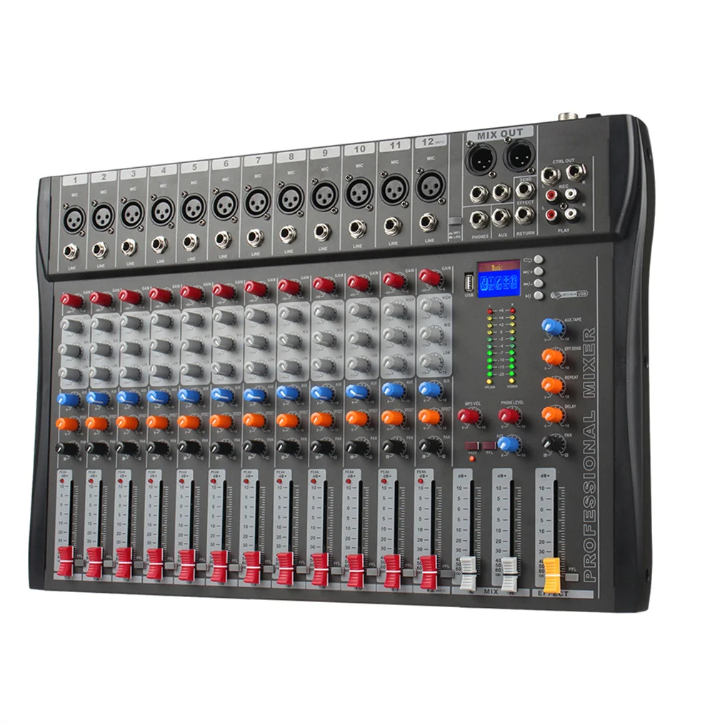 CT12 Multifunctional Profesional Audio Mixer Consola For DJ Club