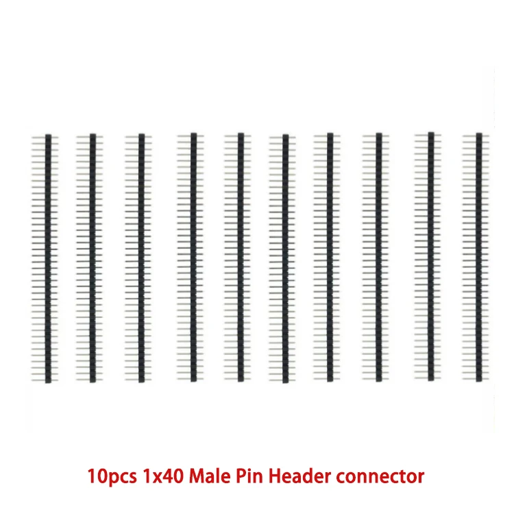 10PCS 2.54mm 1x40Pin Single Row Female + 10pcs 1x40 Male Pin Header Connector