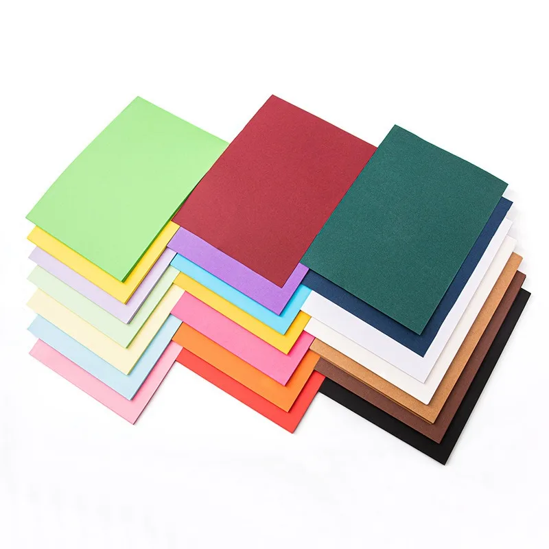20pcs Colorful Cardboard Handmade DIY Greeting Card Postcard Thick Paperboard Cardboard Business Card Paper For Making Painting