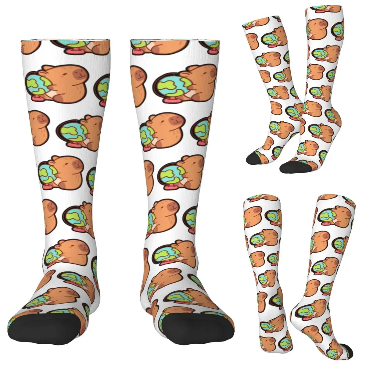 Capybara Socks Harajuku Stockings All Season Long Socks Accessories for Unisex Gifts