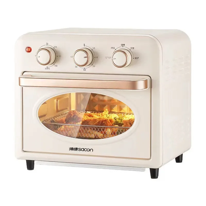 110V Multifunction Electric Oven Home 15L Air Fryer Oven 1350W French Fry Machine Pizza Oven