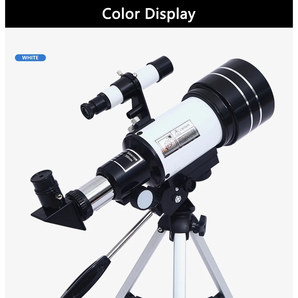 تلسكوب فلكي احترافي F30070 أحادي العين 150 مرة تكبير عالي الدقة للرؤية الليلية رؤية القمر ستار مراقبة النجوم تلسكوب خارجي