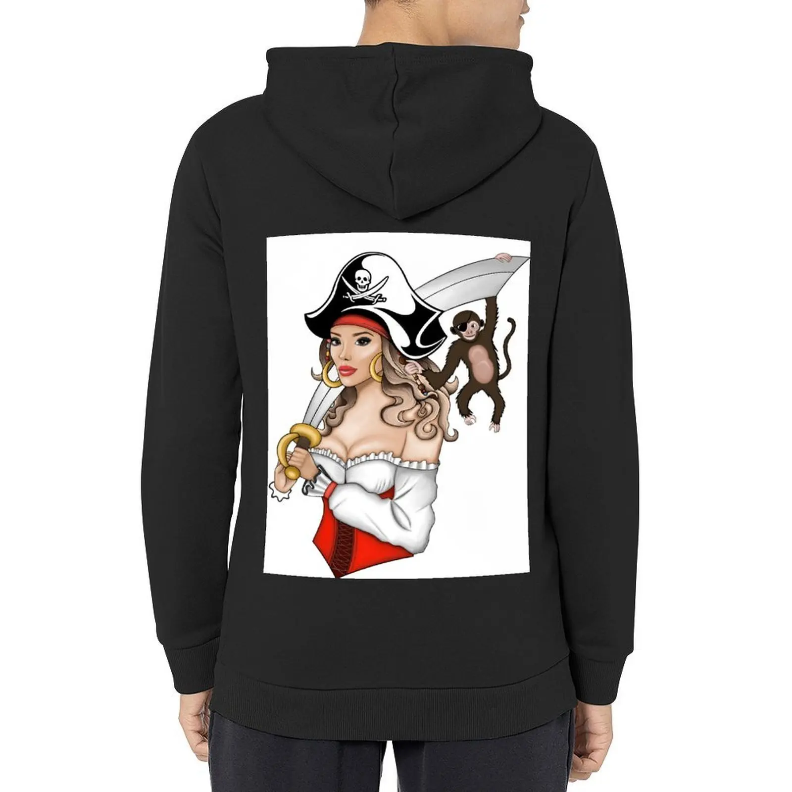 

Pirate girl Hoodie hooded shirt korean style clothes fashion men male clothes tracksuit men