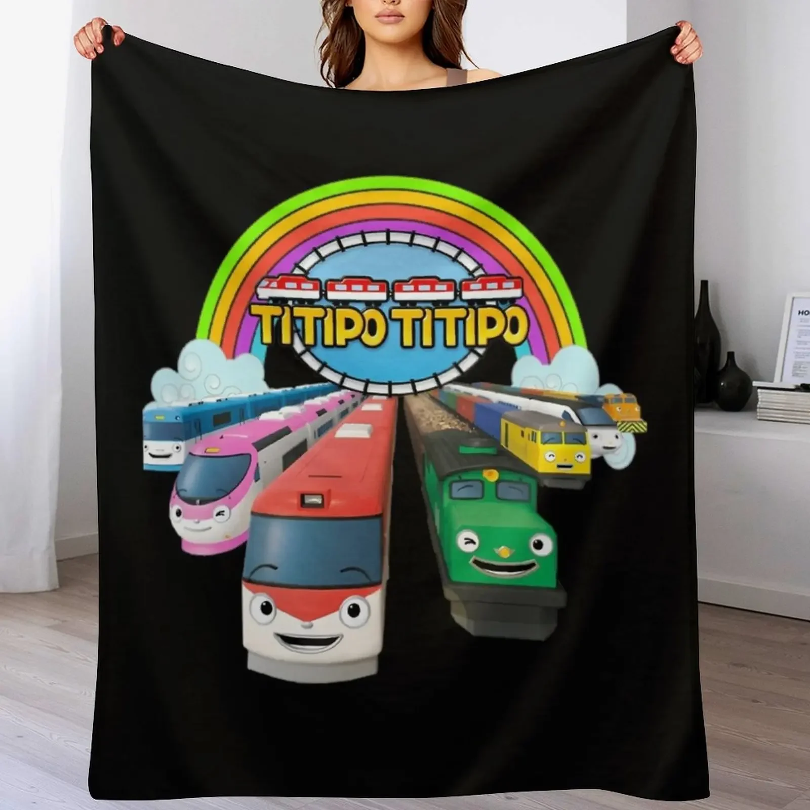 

Titipo And Friends Throw Blanket Plush Soft Plush Plaid Bed Fashionable Blankets For Sofas Blankets