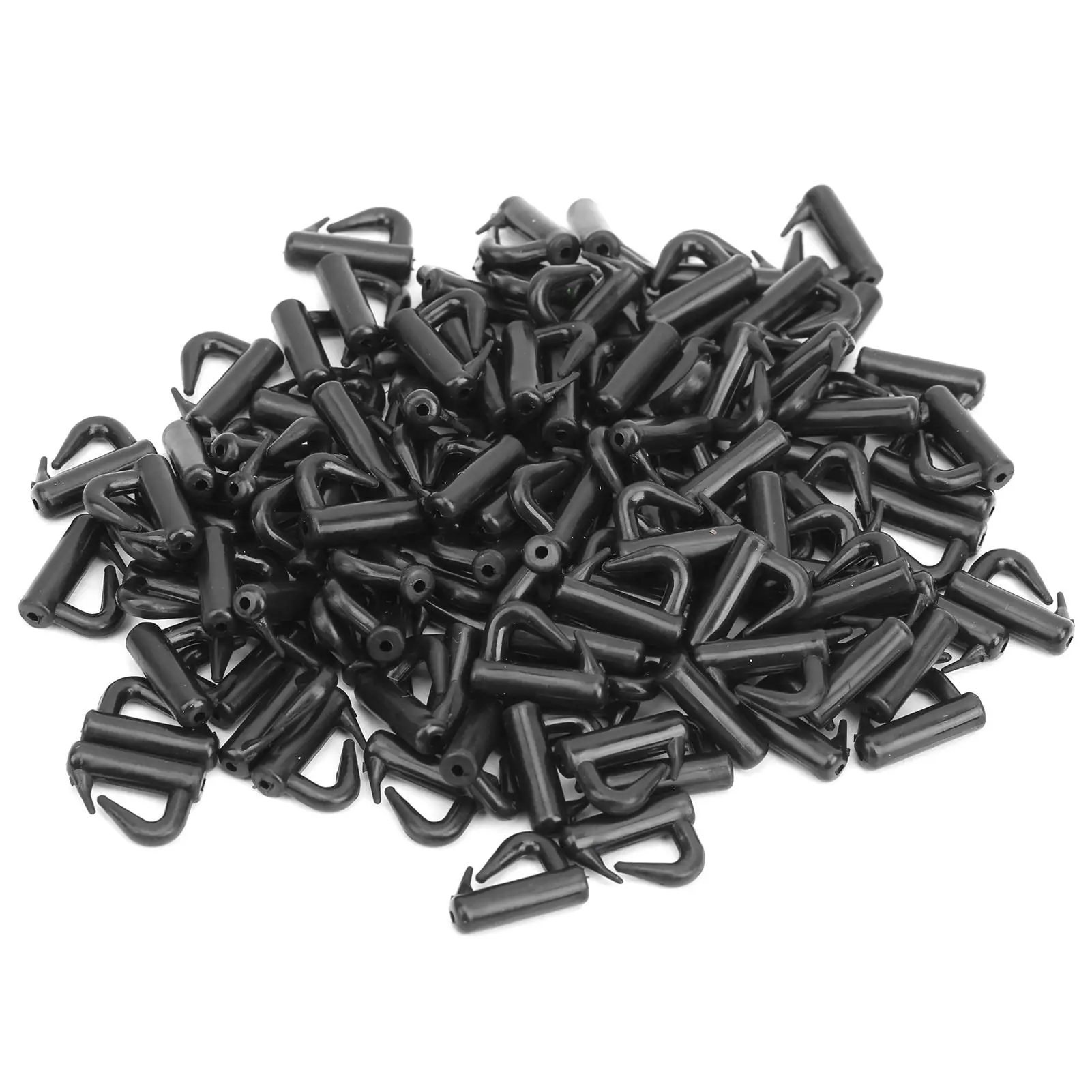 120Pcs Fishing Tackle Quick-Change Black Snaps Clevis Spins Hose Fittings