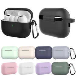 Silicone Case For Airpods Pro 2 2nd gen Luxury Wireless Earphone Protective Cover Anti-drop Case With Hook Headphone Accessories