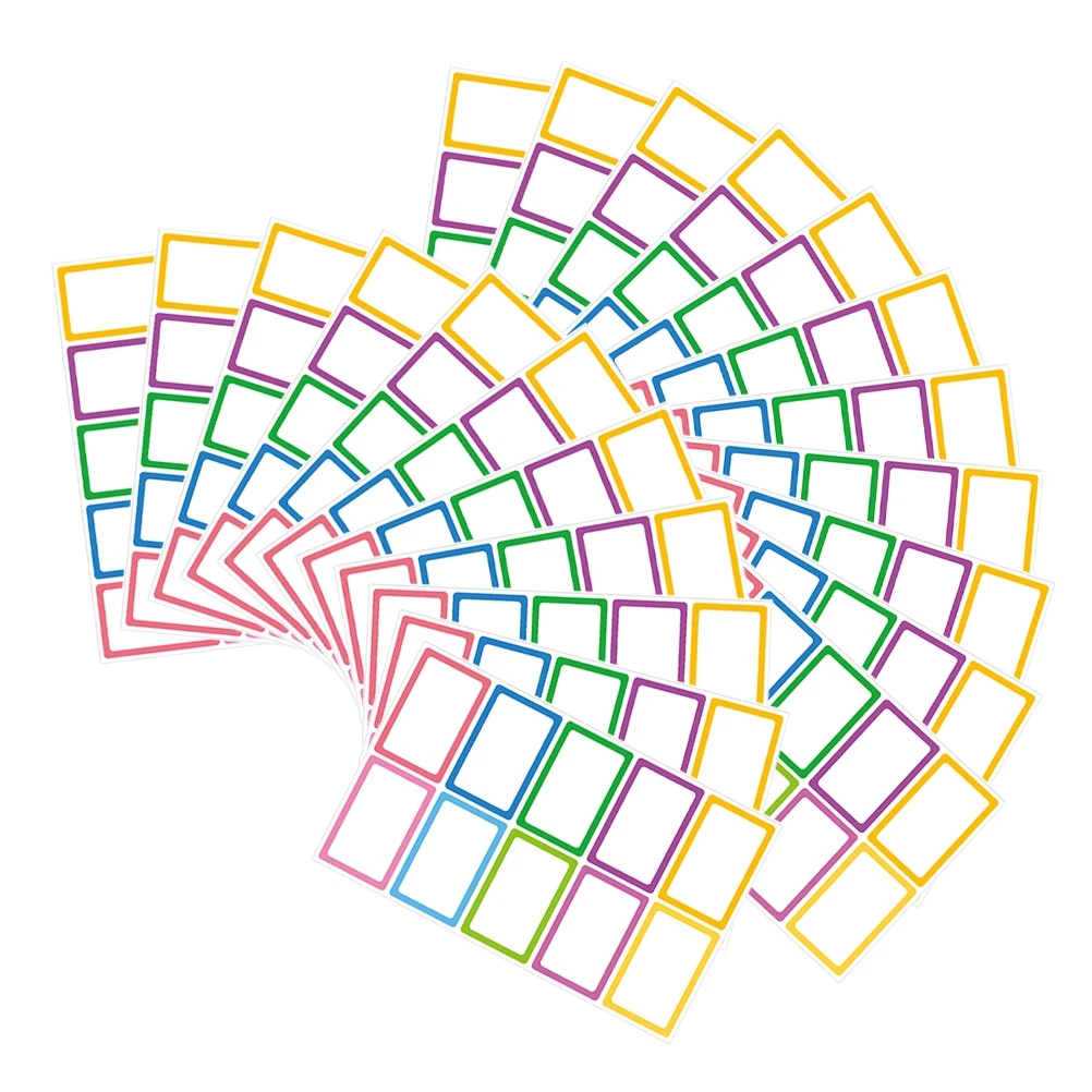 

10 листов, многофункциональные именные бирки, пустые цветные этикетки, наклейки для организации файлов, коробок, принадлежностей, домашнего офиса, школы, сортировки