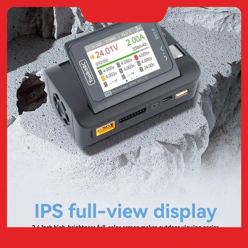 Toolkitrc MC8 Battery Checker LCD Display Digital Battery Capacity Checker Battery Balancer For Lipos ESC Servo Tester Tool