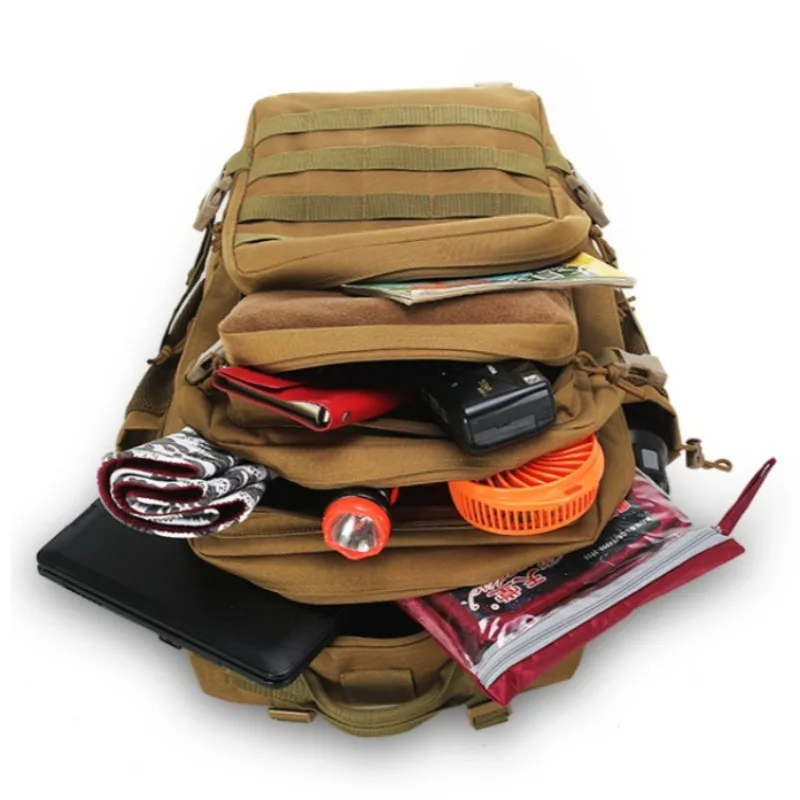 Multifunctional Heavy Pack Large Capacity Outdoor Mountaineering Bag Camouflage Hiking Professional Sports Tactical Backpack