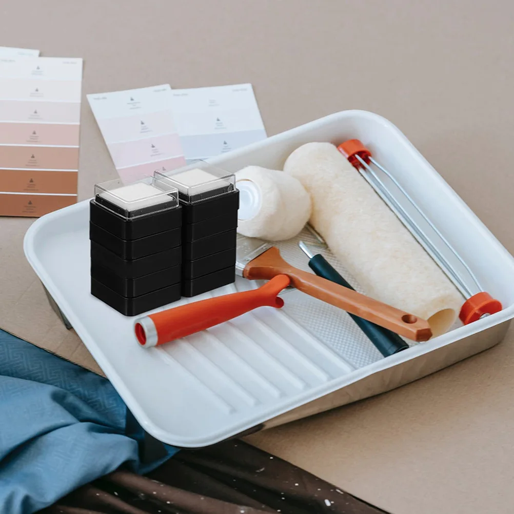 

20pcs Blank Ink Pad Diy Color Painting Crafts Making Stamp Pad For Scrapbooking Fingerprint Art Kids Craft Activities Reusable