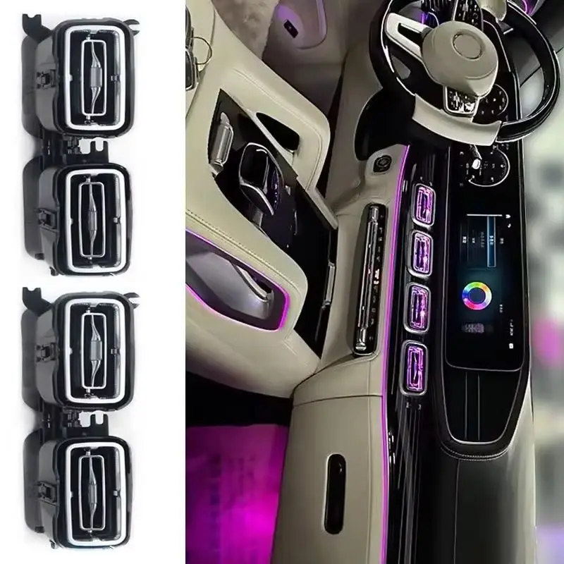 Ambient Lamp Light Front Console Air Conditioner AC Vent Outlet Nozzle For Mercedes Benz GLE W167 C167 V167 GLS X167 GLE350 450
