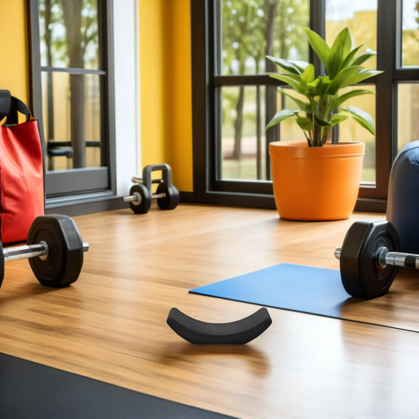 4Pcs Dumbbell Rack Stand Rubber Shockproof Pads High Elastic Noise Reducing Weight Holder Non Slip Floor Mat Home Gym Storage view 6