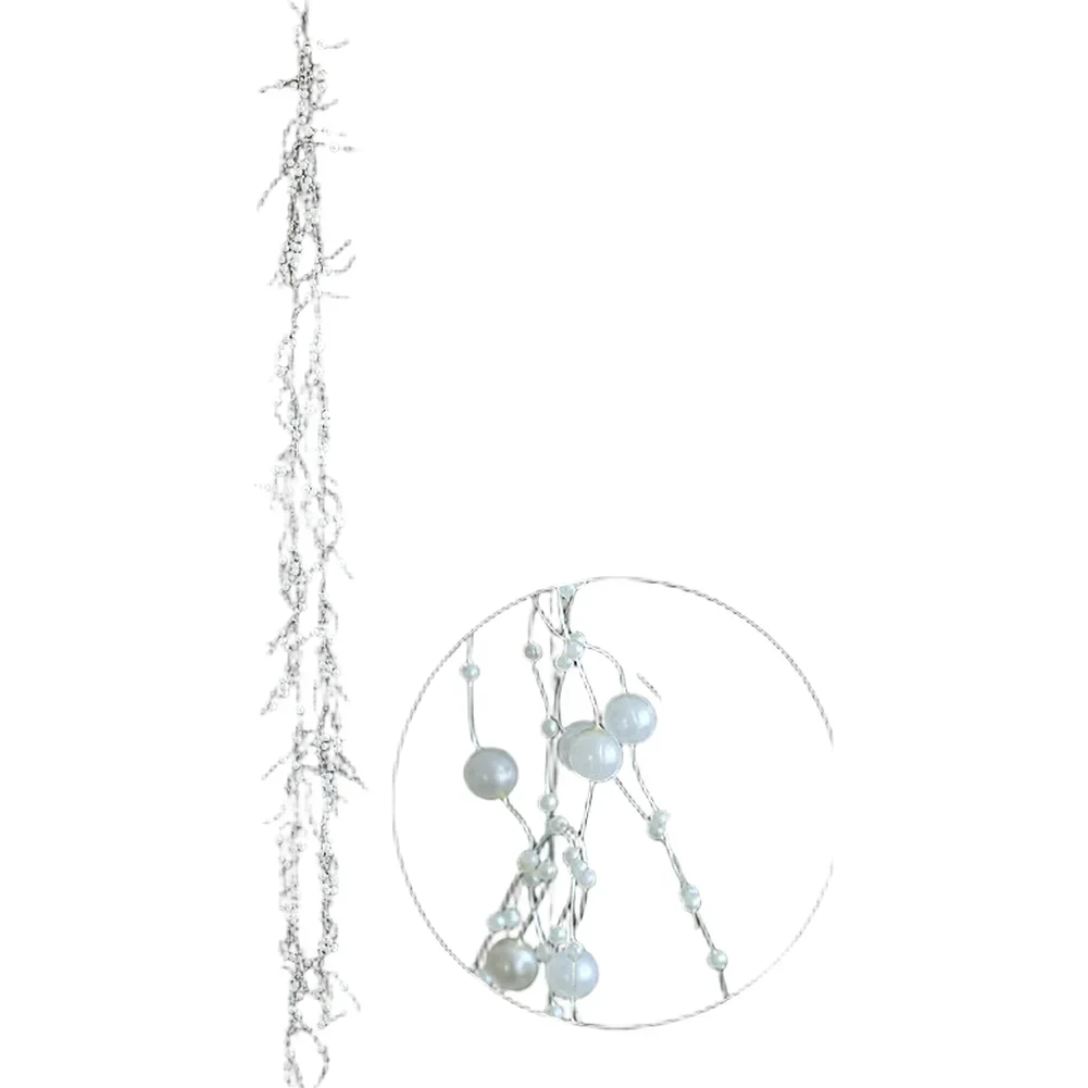 

Holiday Decoration Pearl Bead Decoration Modern Aesthetic Unique Ornamentation Elegant Christmas Garland Decoration