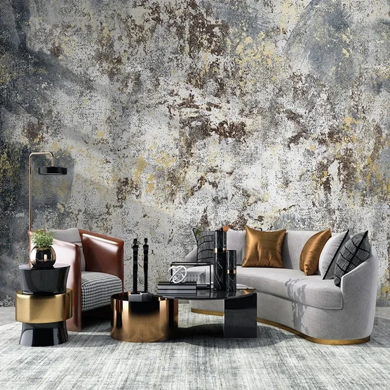 Abstract Marble Stone Texture Photo Mural Modern Minimalist TV Sofa Living Room Bedroom Background Wallpaper Building Supplies