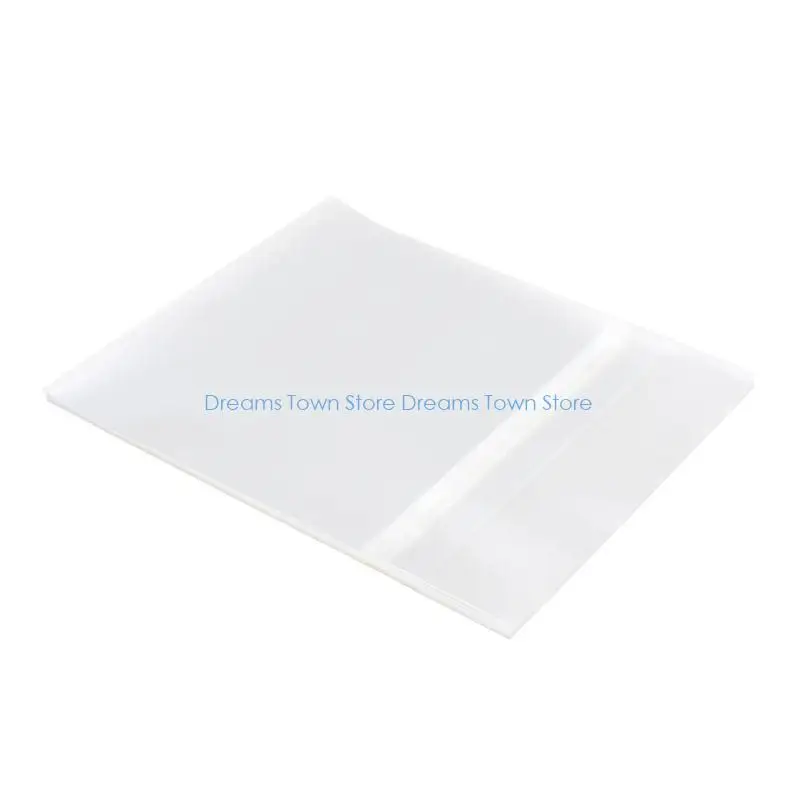 HX6A 50Pieces/set Gel Record Protective Sleeves Adhesive Bag For 7 Inches