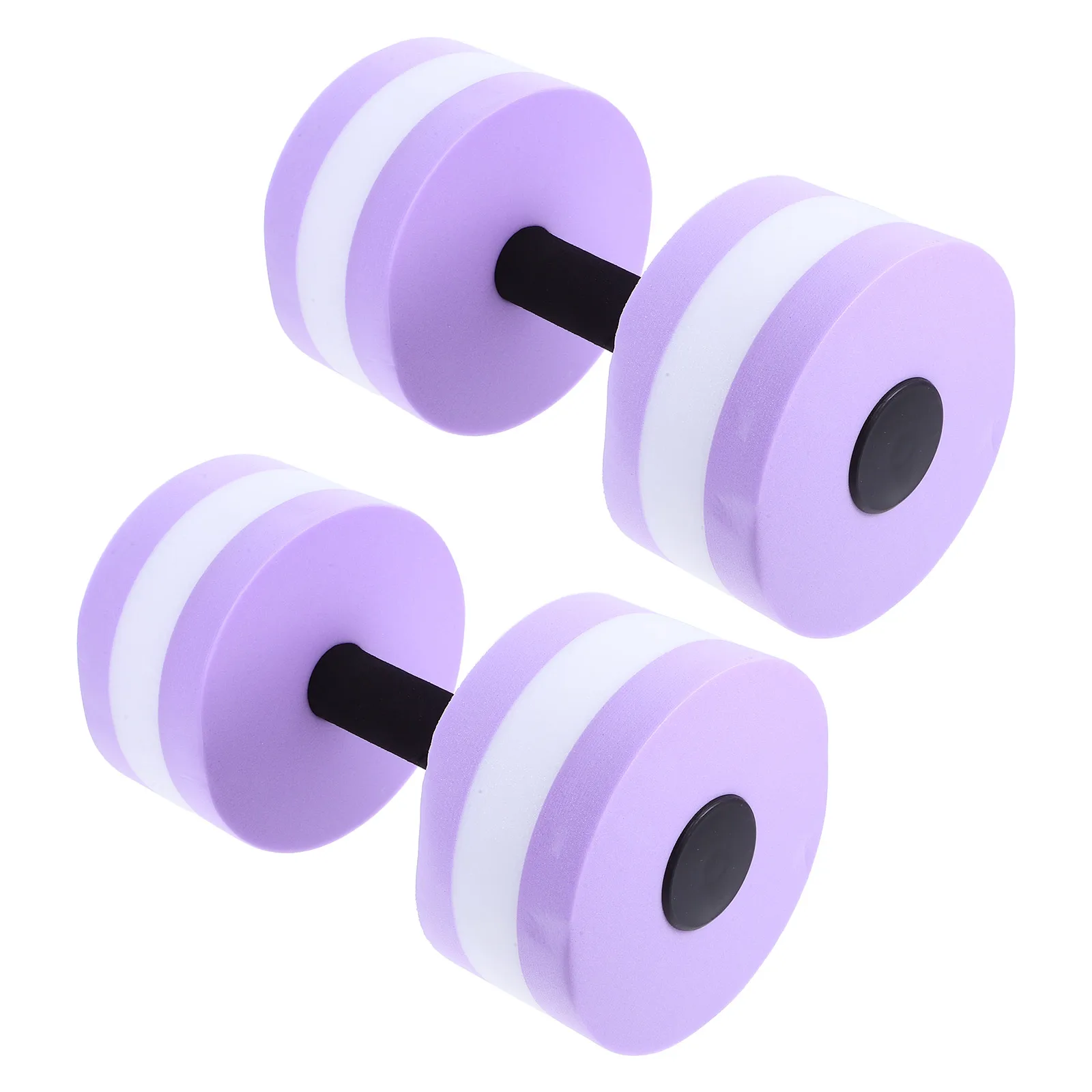 

2pcs Water Dumbbells Purple Float Weights Pool Exercise Aqua Fitness Low Absorption EVA Foam Barbells Gym Accessories