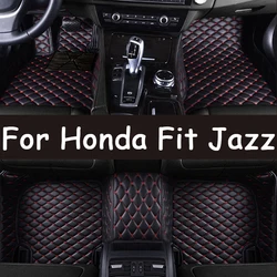 Car Floor Mats For Honda Fit Jazz GE 6 7 8 9 2011 2009~2013 Fit EV Sport Panel Footpads Carpet Cover Pad Foot Pads Accessories