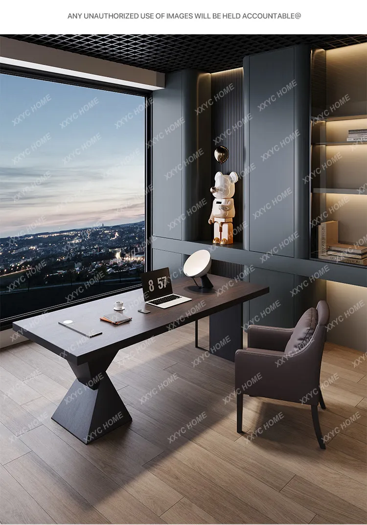 LX minimalism Light luxury modern studio  Computer Room desks room  desks and workstatio