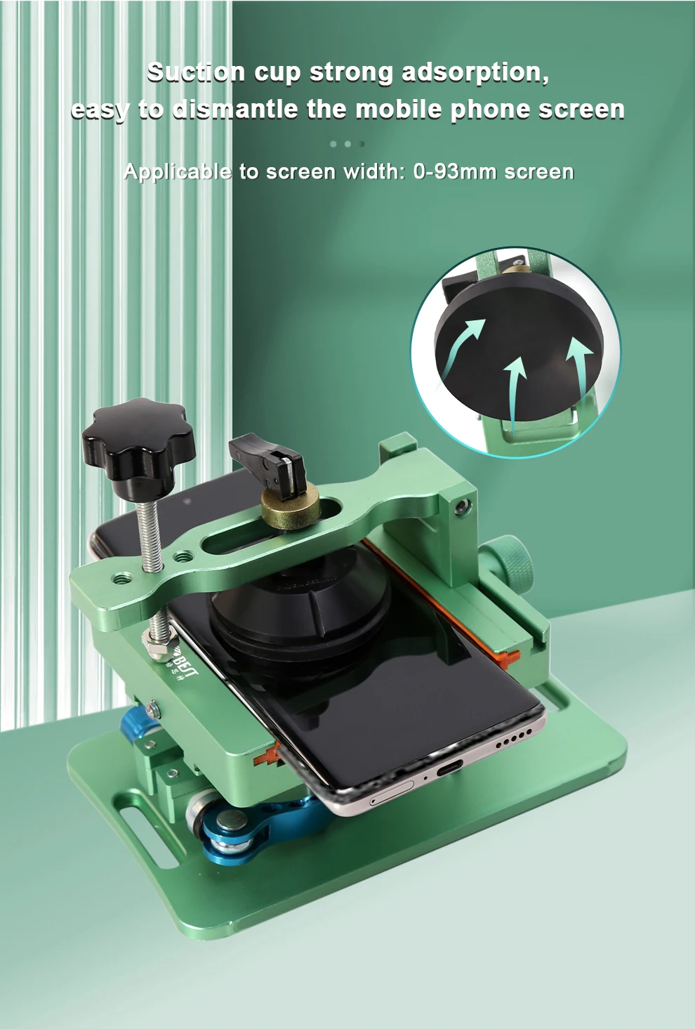 

BST-001S3 Rotating Screen Remover, Opening Tools, Fixture Multifunctional, Unheated Back Cover, Rear Glass Removal, Separation