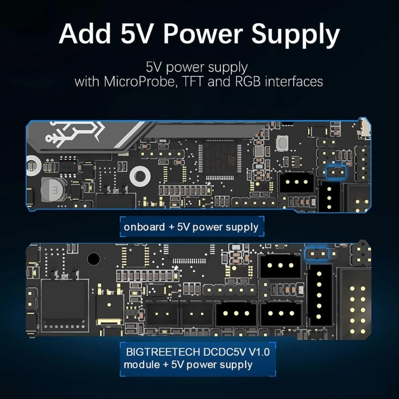 Imagem -05 - Skr Mini-e3 V3.0 Placa de Controle com Tmc2209 Uart Impressora 3d Placa Silenciosa Microprobe Kit v2 Ender3 Ender3pro 32bit