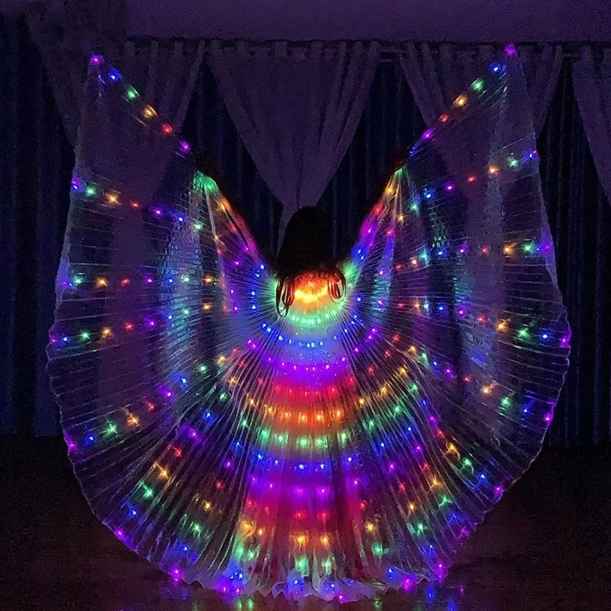 

Wings Glowing Butterfly Luminous Wing Belly Dance Costumes Belly Dance Wings Party Wedding Fluorescent Shows