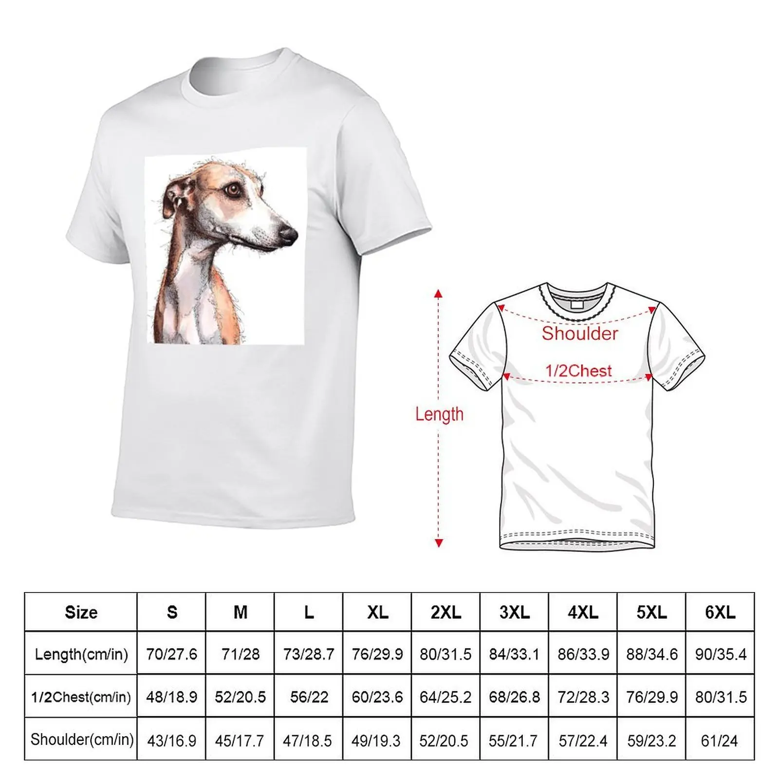 Beautiful Sighthound, Greyhound, Galgo, Lurcher T-Shirt t shirts cotton 100% essential t shirt T-Shirt