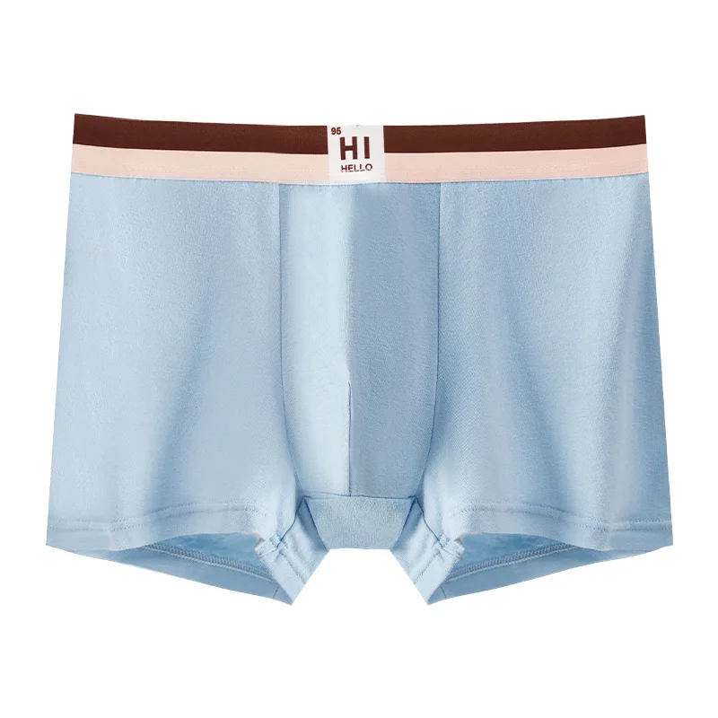 337  Men's Pure Cotton Boxer Briefs Breathable Soft Underwear for Autumn Winter Comfortable Lightweight Men's Innerwear