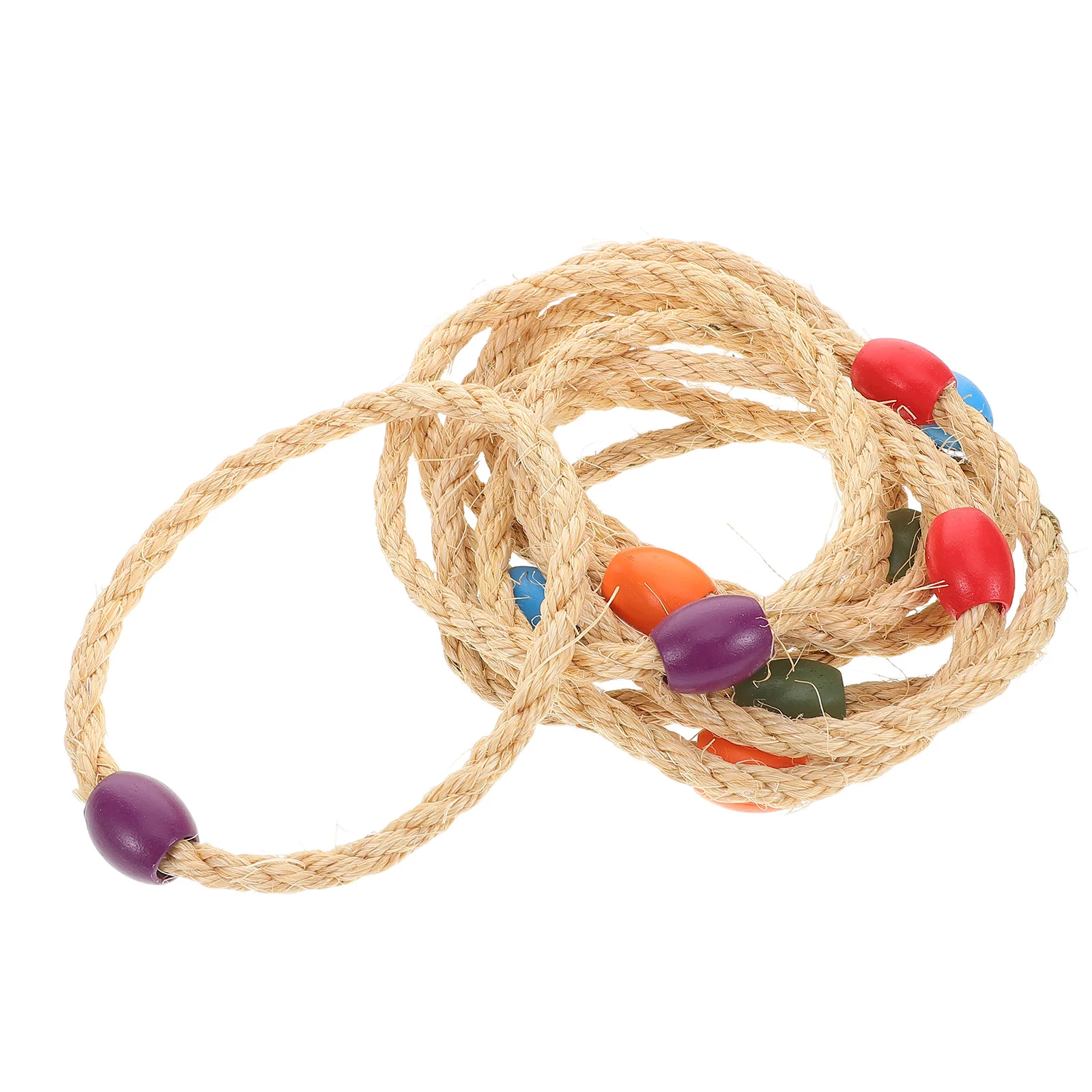

10Pcs Rope Ring Toss Game Assorted Set Outdoor Backyard Beach Fun Party Throwing Game Outdoor Equipment Throwing Games
