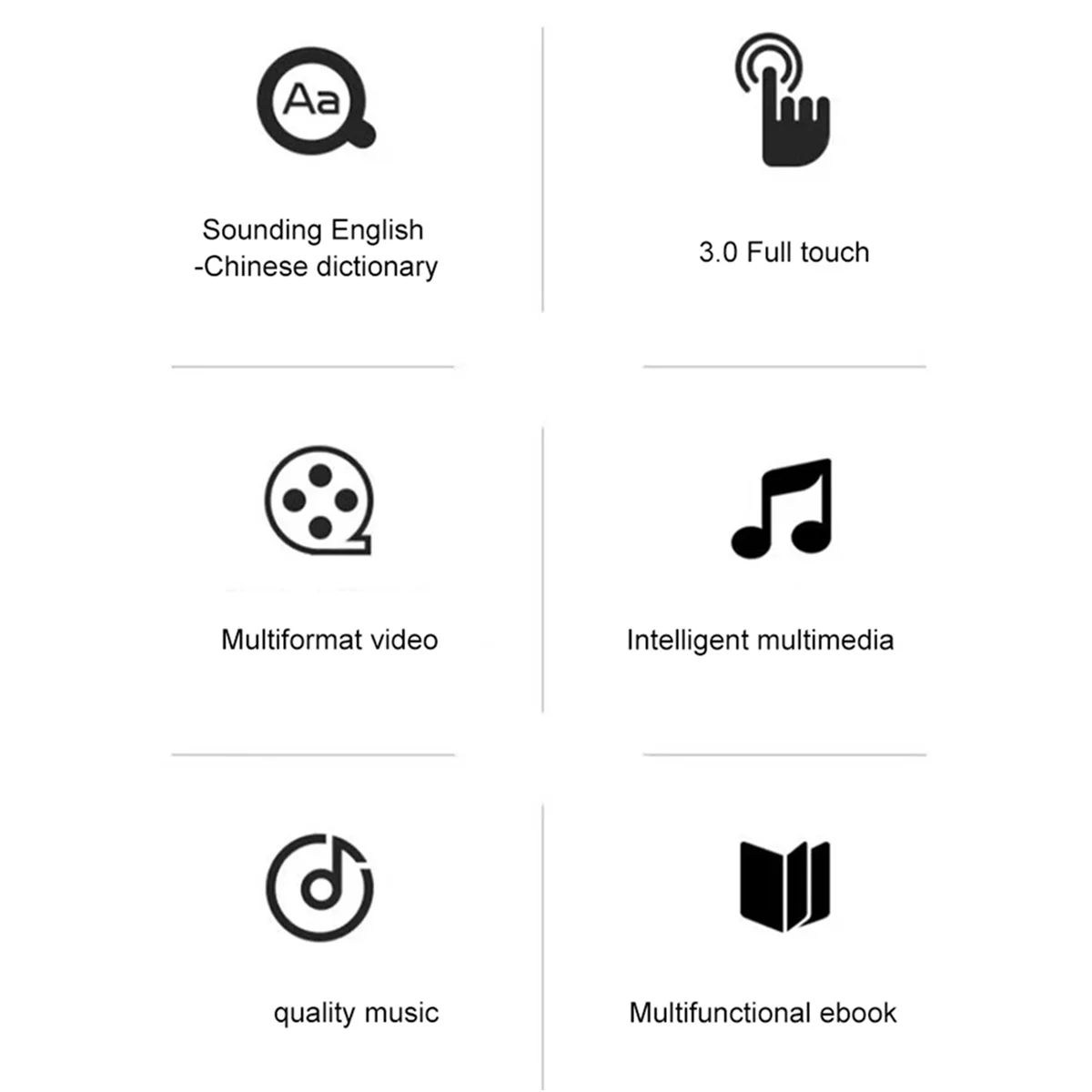 POP-l32G Pemutar MP3/4 Pemutar Musik Lossless Layar Sentuh Bluetooth HiFi MP4 Walkman dengan Speaker