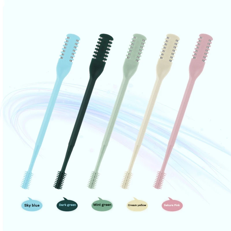 2-in-1 비강 헤어 커터, 양면 코 헤어 나이프, 휴대용 수동 360 ° 회전 코 헤어 Trimmer-A58E