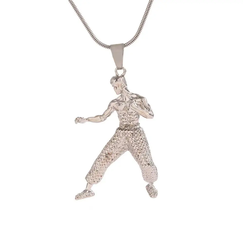 فن القلادة ﻿ التايكوندو الكاراتيه الرجال جيو جيتسو قلادة القلائد فنون الدفاع عن النفس عالية ركلة الرياضة سحر سلسلة الفولاذ المقاوم للصدأ