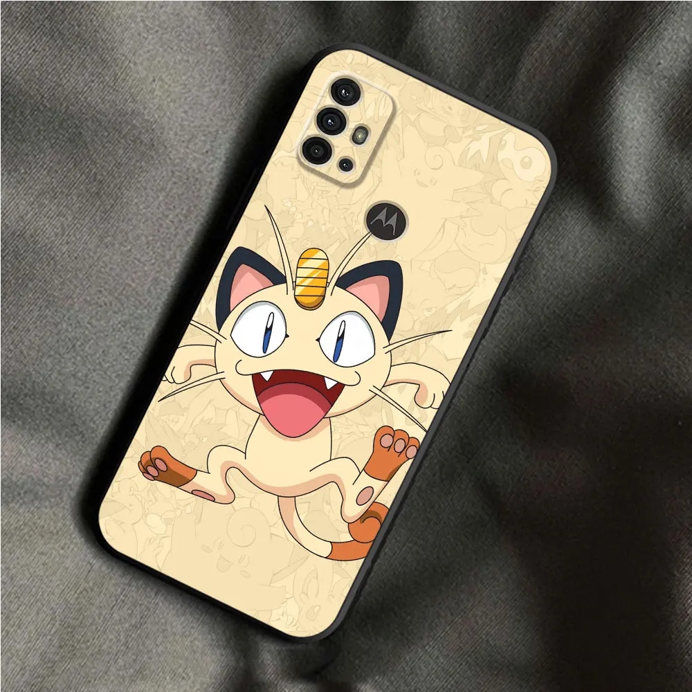 Case for Motorola Moto G30 G51 G60 G71 G22 G32 G52 G72 G53 G73 Edge 20 30 40 Pro Pokemon Pikachu Anime Cover