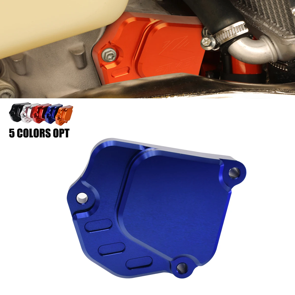 For Husqvarna TC125 TE250i TX300i 2024 CNC Aluminium Right Exhaust Valve Control Cover protector For KTM SX XC EXC EXC SIX DAYS