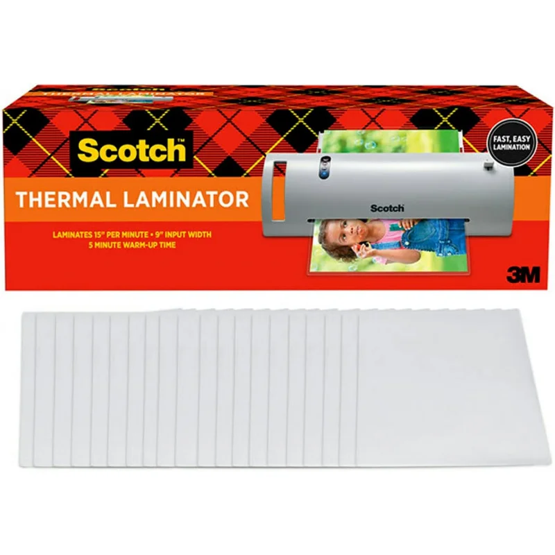 

Thermal Laminator Combo, Includes 20 Letter-Size Laminating Pouches, Holds Sheets up to 8.9" x 11(TL902VP) (of 2, 40 C